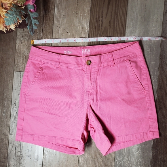 A.N.A. A New Approach Pink Twill Shorts Women's Size 2 EUC - Picture 6 of 12